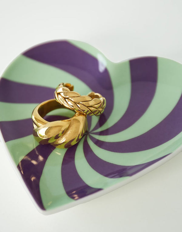 Jewellery tray heart swirly