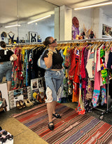 Lace small flower short sleeve top