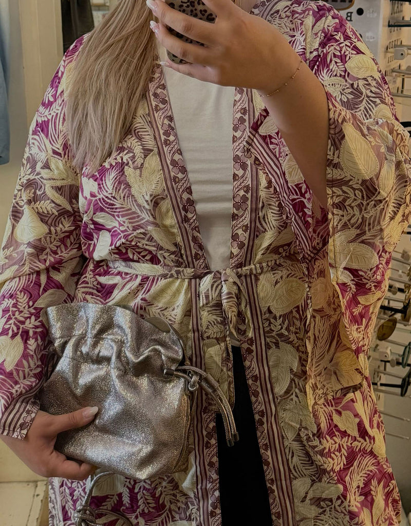Metallic glitter flap bag