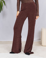 Sparkly flared leggings