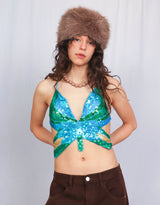 Butterfly sequin top