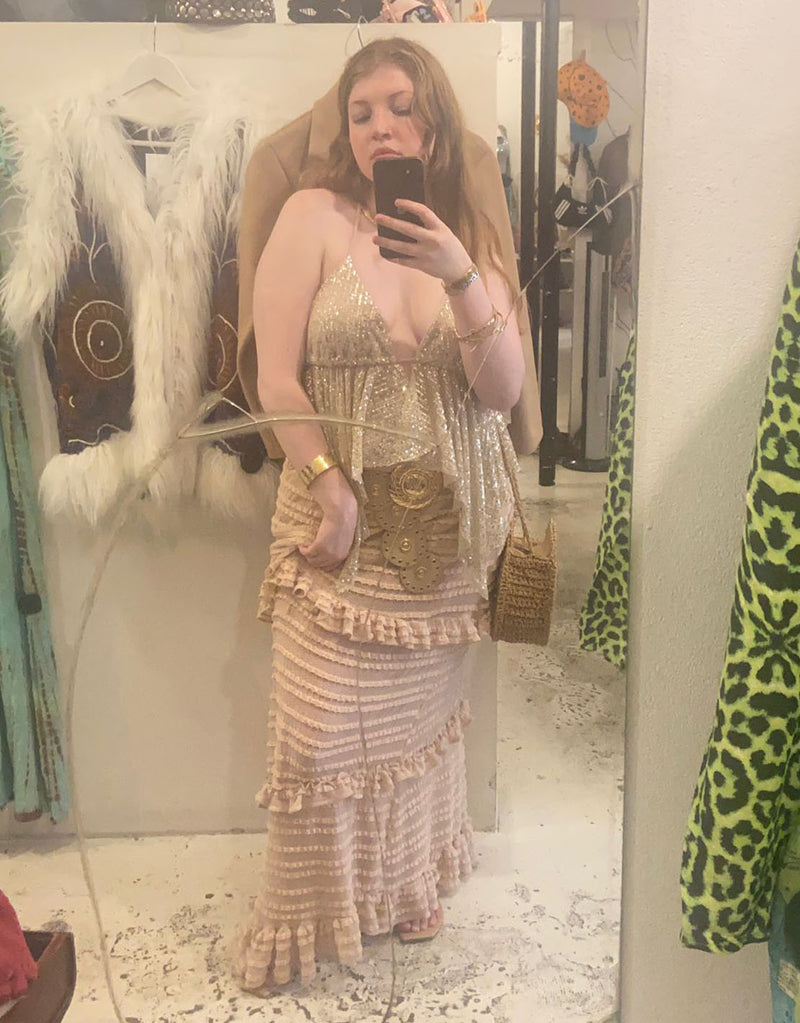 Long layered skirt