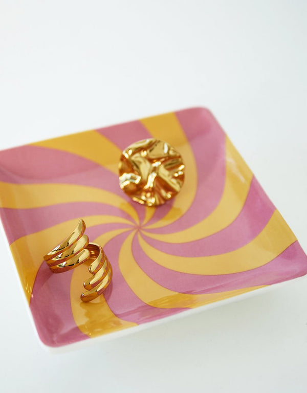 Jewellery tray square swirly