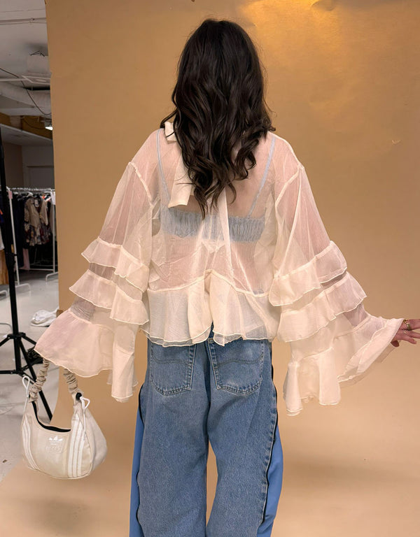 Vintage customized zipper details jeans