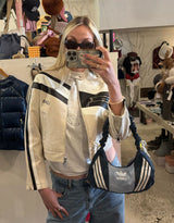 Vintage customized Adidas adjustable bag with bows