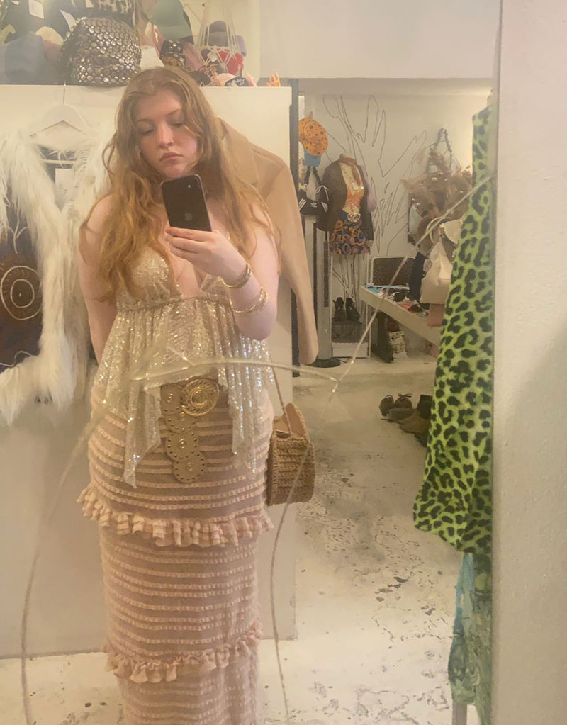 Long layered skirt