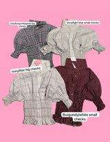 Vintage customized Ralph Lauren smocked check top