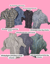 Vintage customized Ralph Lauren smocked check top