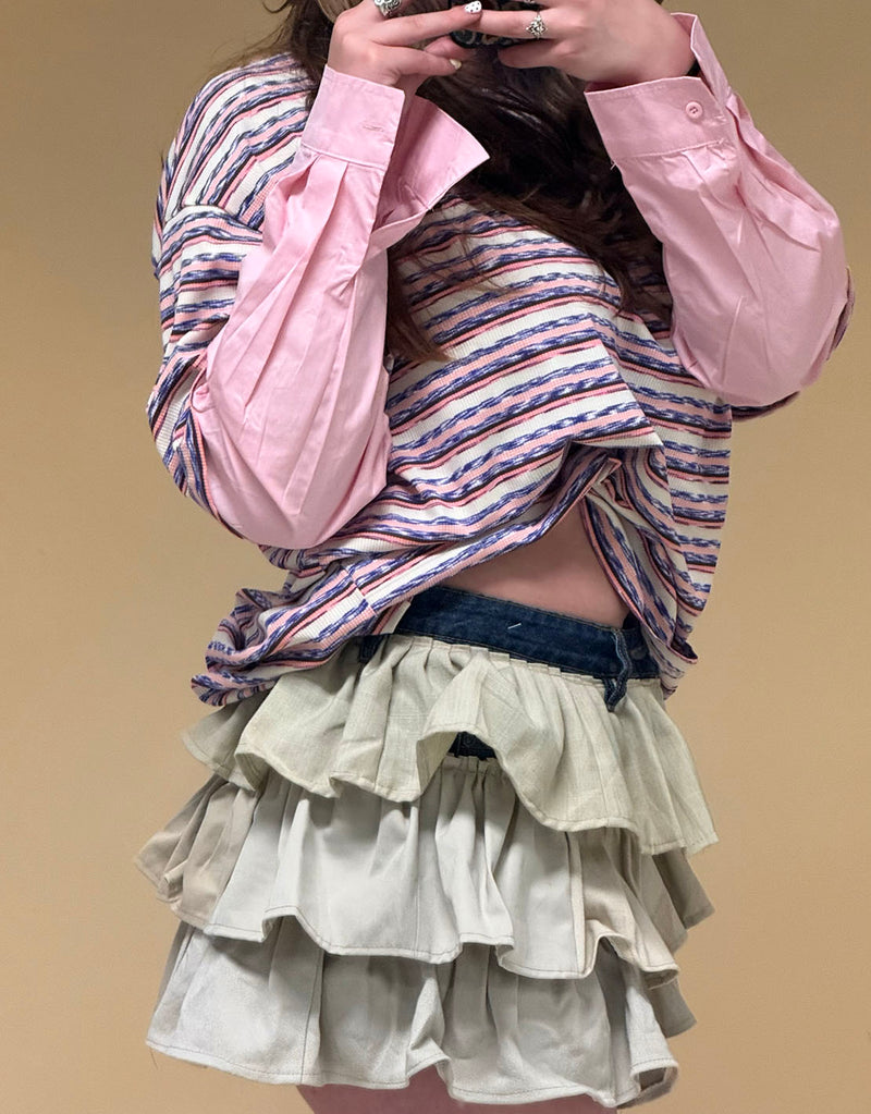 Two in one striped shirt