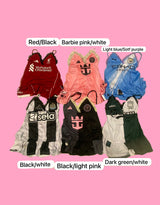 Vintage customized football top with lace detail