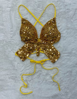 Butterfly sequin top