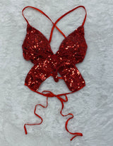 Butterfly sequin top