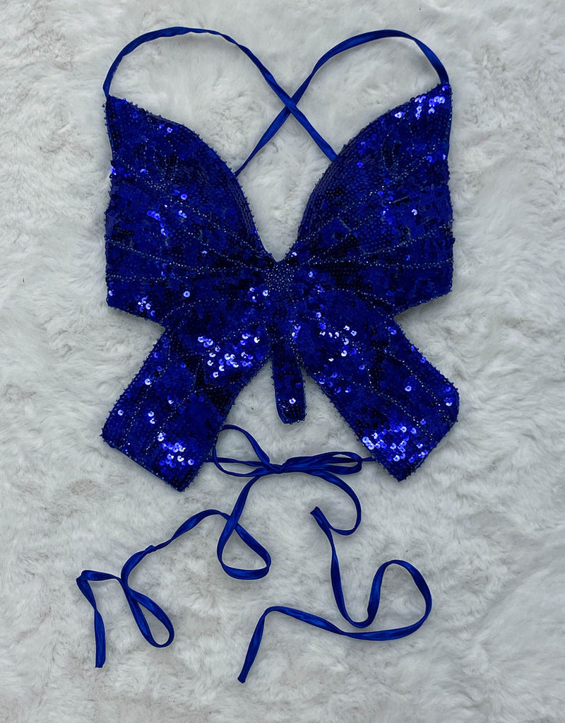 Butterfly sequin top