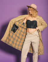 Vintage customized Burberry long coat