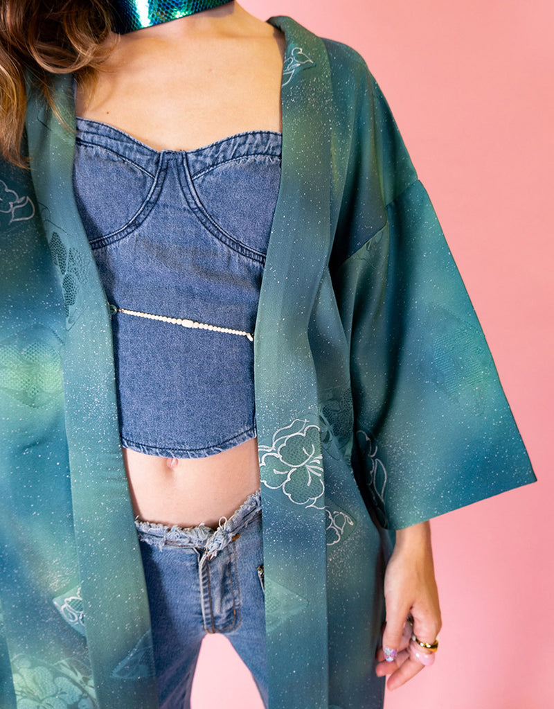 Vintage Japanese haori kimono IX