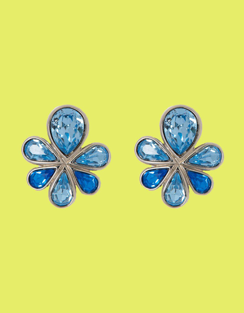 Vintage Yves Saint Laurent flower shaped earrings