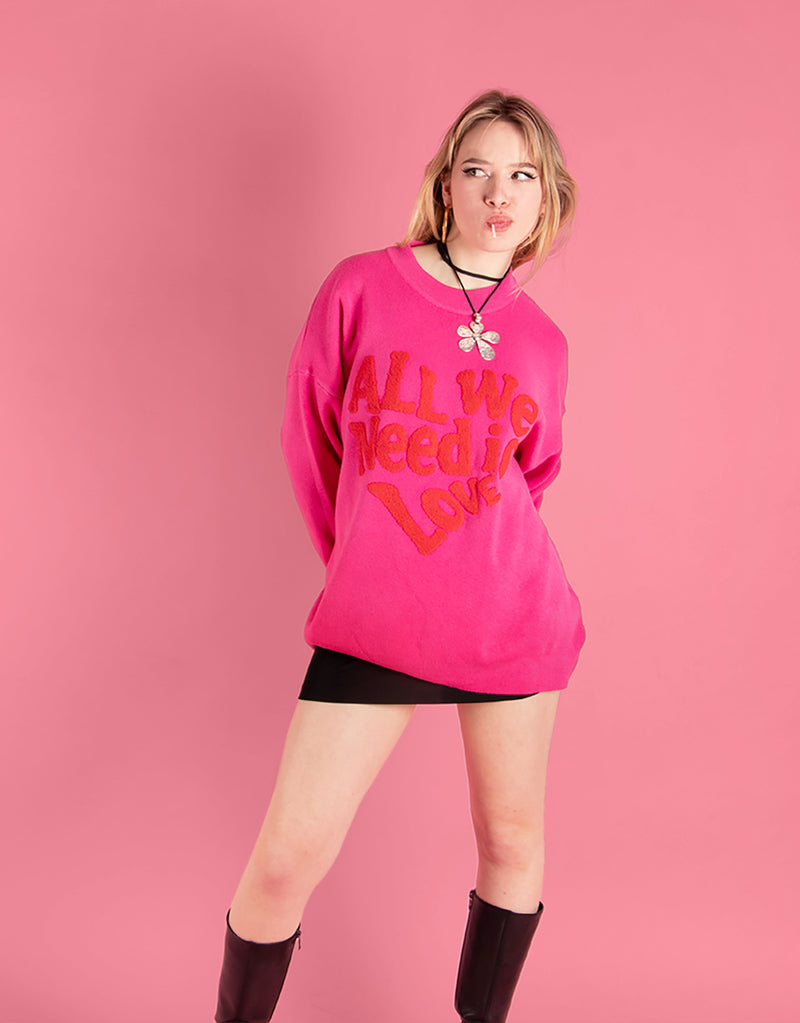 All we need is love sweater