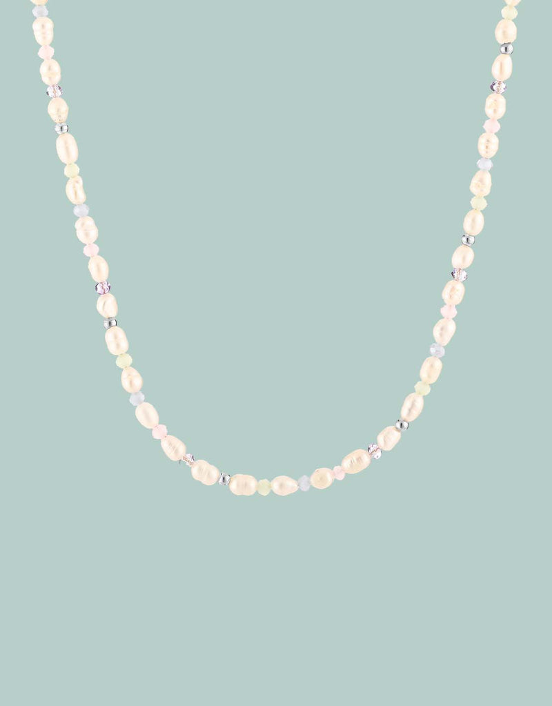 PEARL & Shell Long Necklace: A Forever Flower Lei