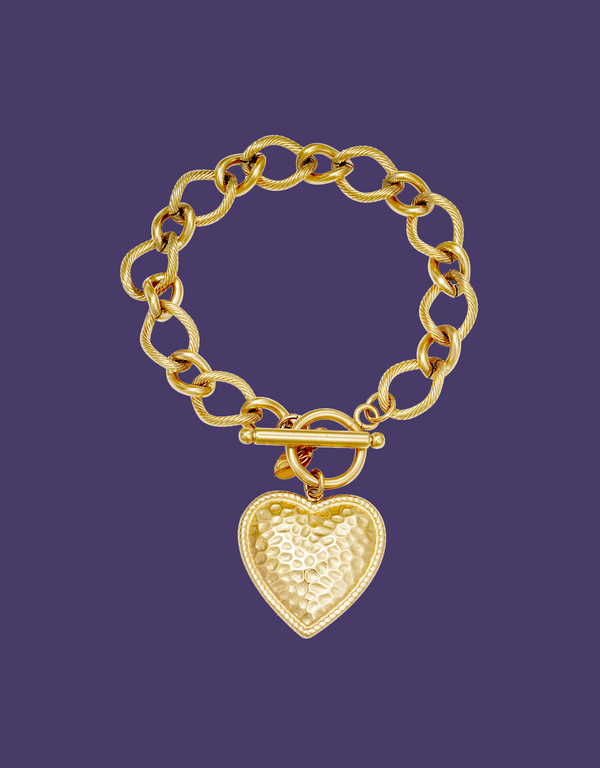 Bracelet heart of gold