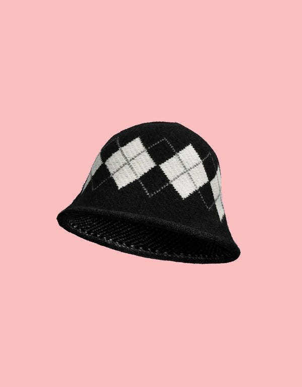 Checkered bucket hat I