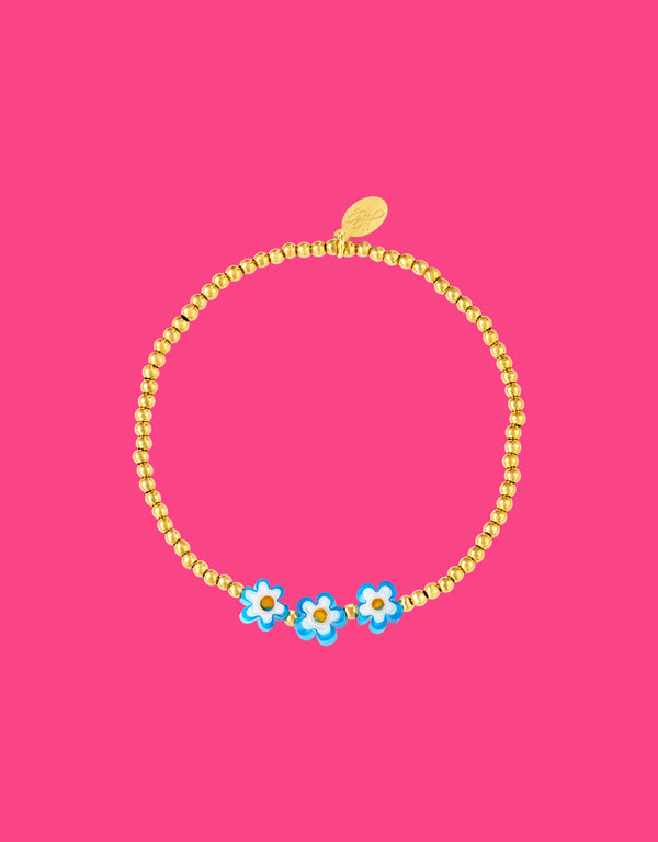 Colorful daisy bracelet
