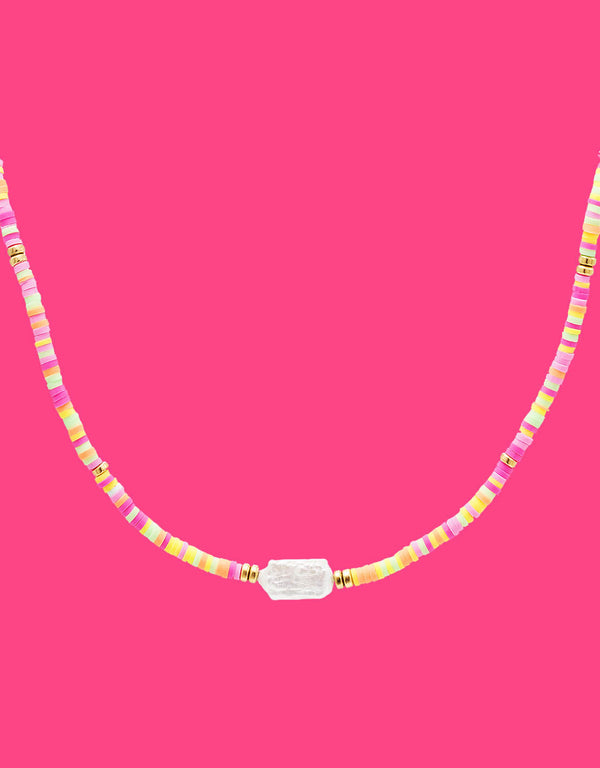 Colorful pearls necklace