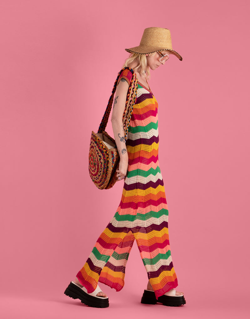 Crochet long dress