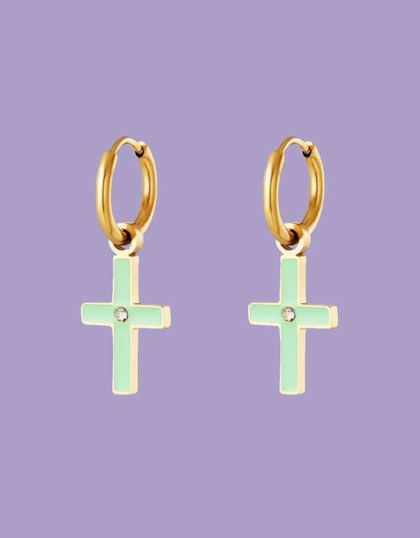 Cross earrings