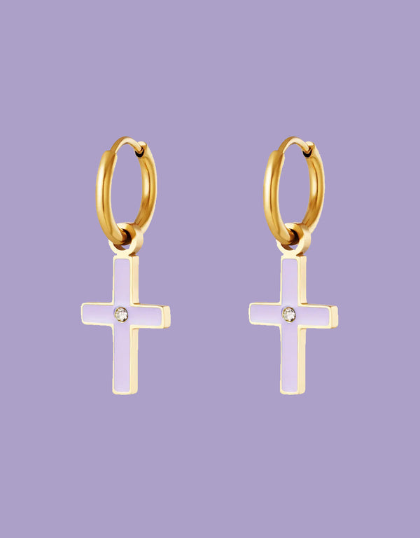 Cross earrings