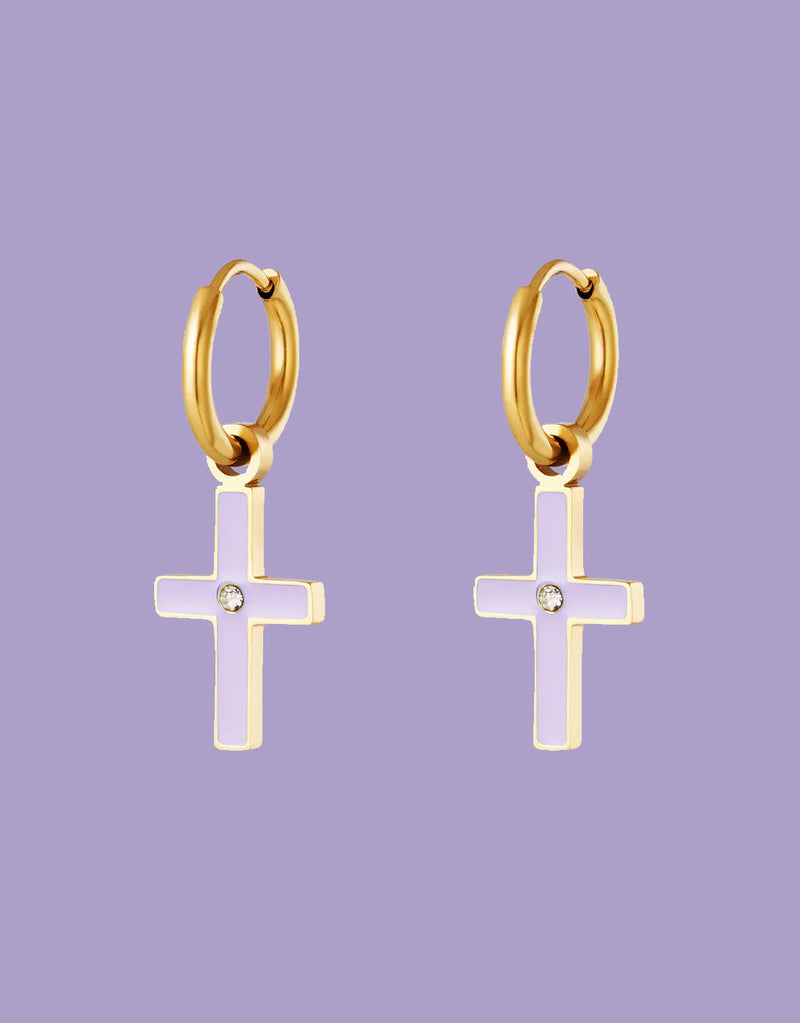 Cross earrings