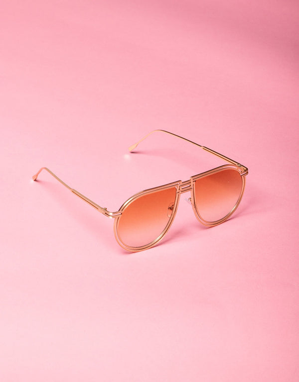 Double frame aviator sunglasses