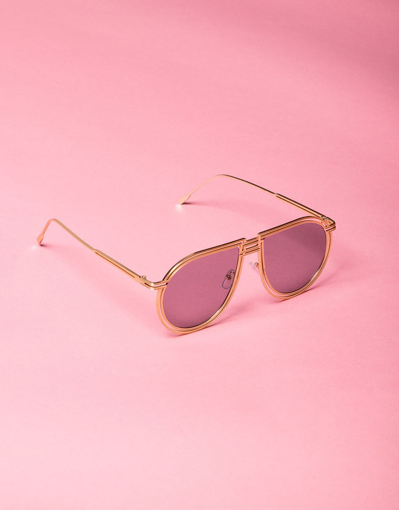 Double frame aviator sunglasses