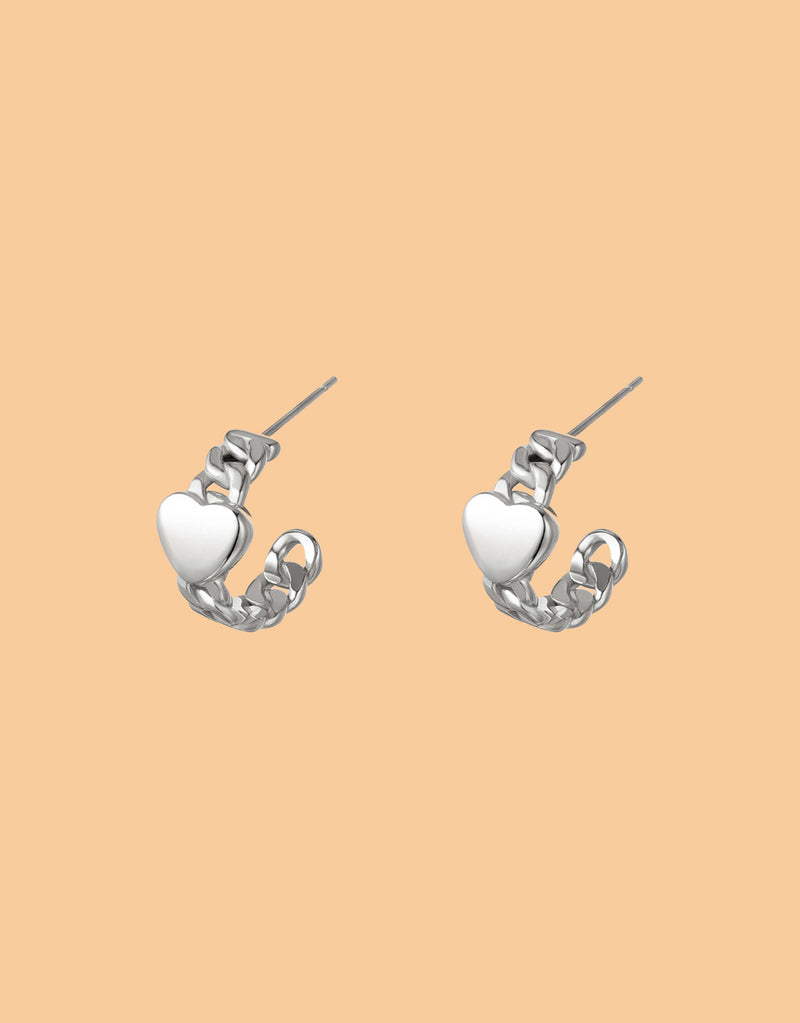 Earrings chained love