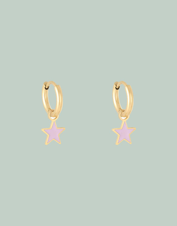 Earrings pastel star