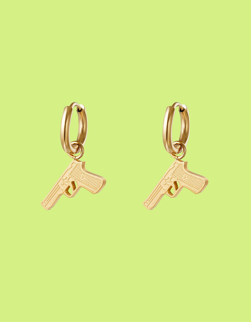 Earrings pistol