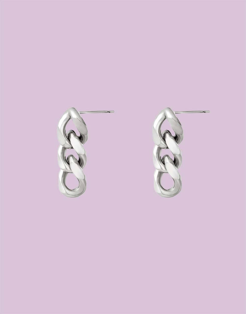 Earrings triple chain