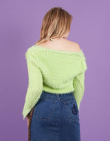 Front clasp long sleeve cardigan and top