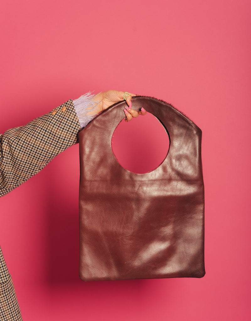 Furmono recycled leather bag