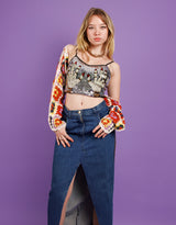 Hands on sequin crop top