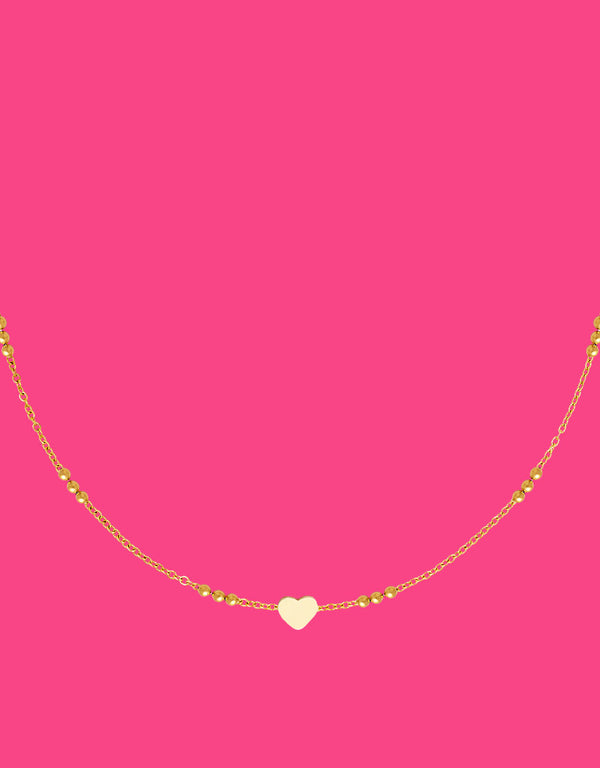Heart dotted necklace