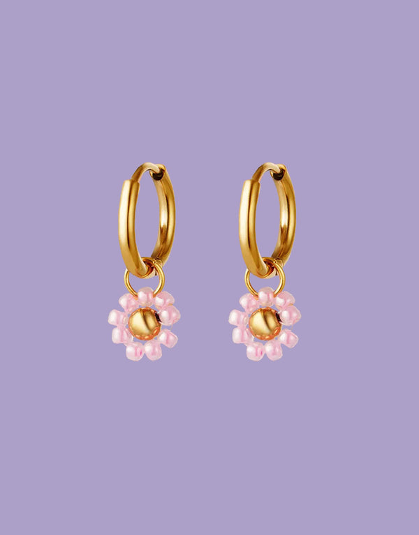 Little charming rose earrings