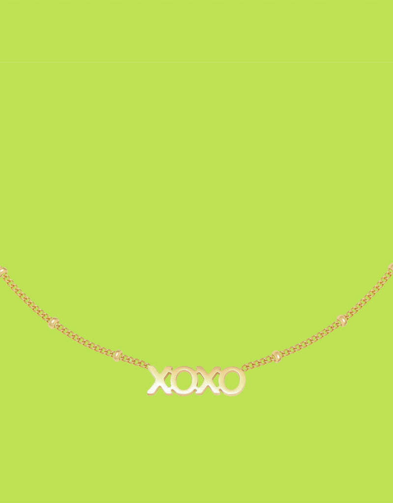 Necklace dotted XOXO