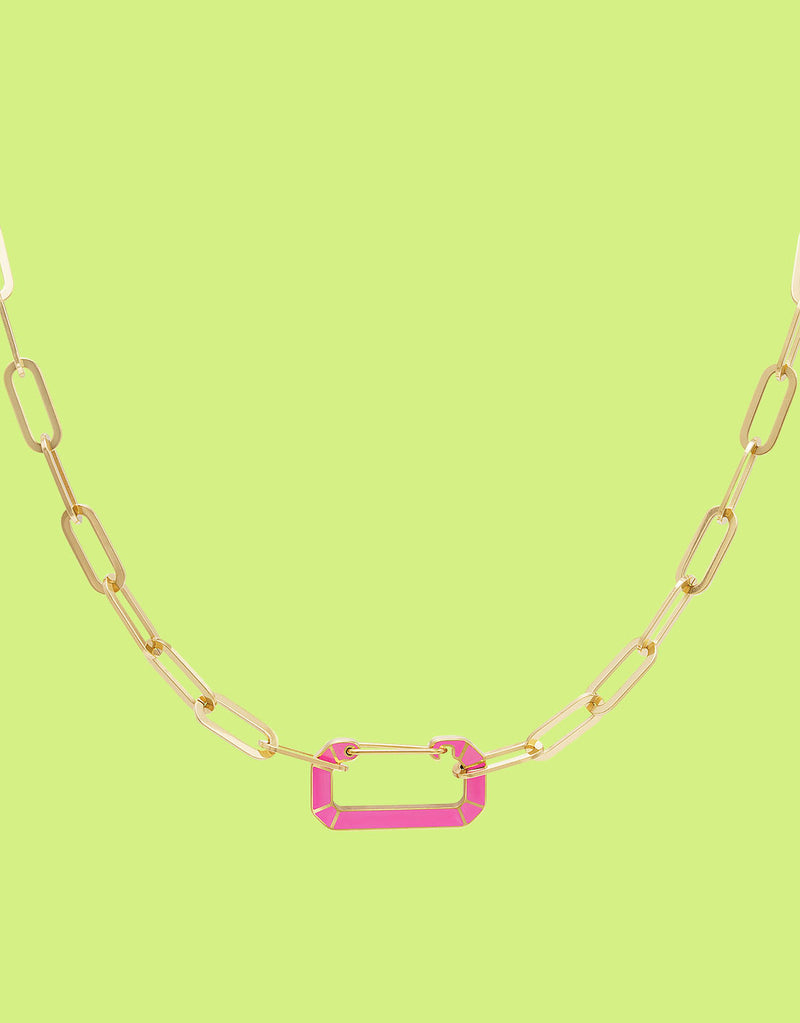 Necklace with link charm