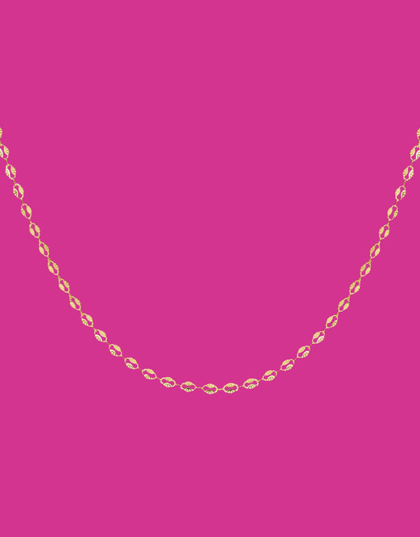 Open oval links necklace