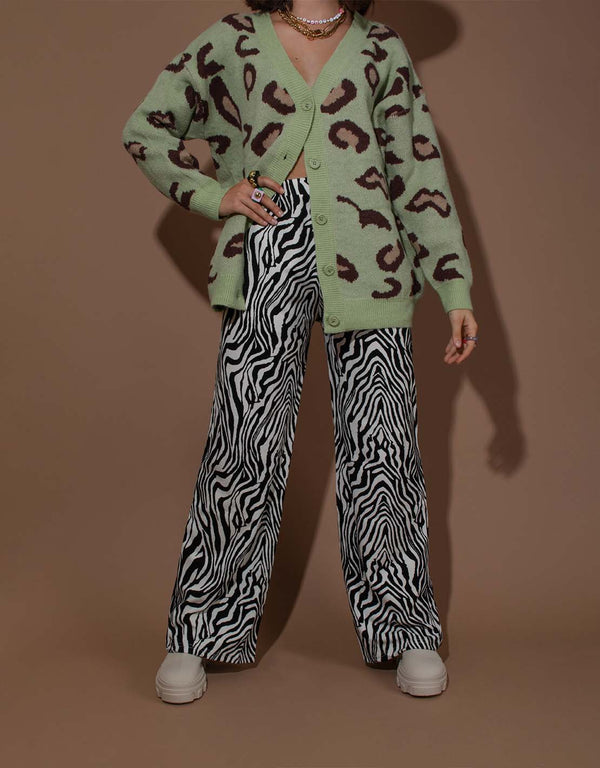 Palazzo print trousers