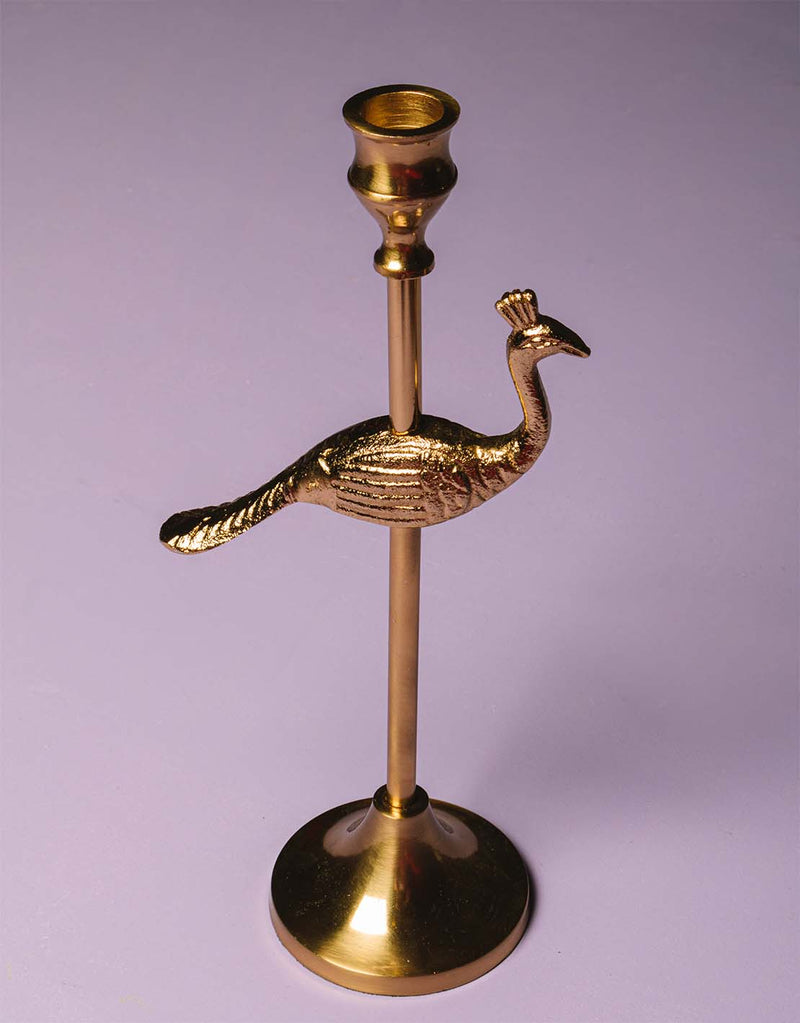 Peacock candle stand