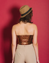 Sequins tube top