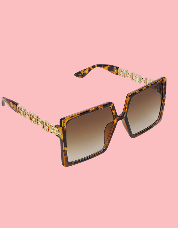 Square detail sunglasses