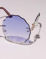 Sunglasses pearl round