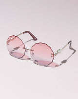 Sunglasses pearl round